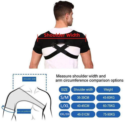 Shoulder Brace - Shoulder Support Brace for Sports - Double-Sided Adjustable & Breathable - Compression and Stability for Both Shoulders - S/M - Product image 7