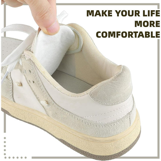 6 Double Felt Tongue Pads - Tongue Pads - Soft, Sticky Insoles - Adjustable, Unisex, Non-Slip Tongue Pads - Suitable for Loose Footwear (White) - Product image 2