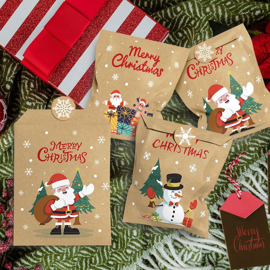 24 pcs - Christmas mini envelopes - paper bags - Christmas decorations and packaging - gift bags - Christmas storage bags - Main product image
