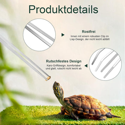 2-pack curved aquarium tweezers - Straight and curved tweezers - 27 cm long stainless steel tweezers - Suitable for lizards, spiders, fish and aquariums - Product image 4