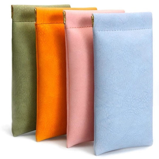 Glasses Cases - Unisex - PU Soft Case - Wallet Style - Portable 4-Pack - Main product image