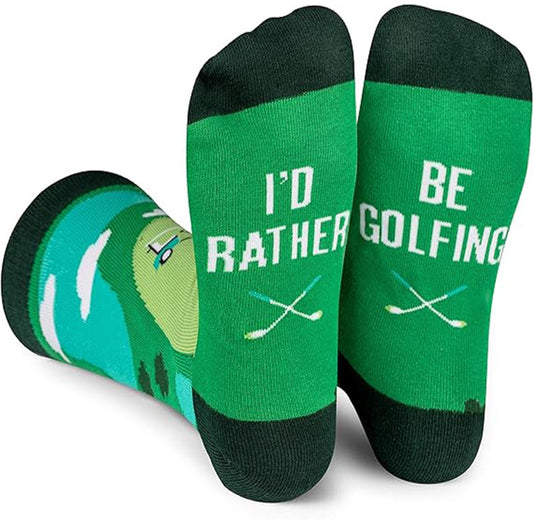 I'd Rather Be Golfing Socks - funny socks - Warm Thick Socks for Men and Women - funny socks - funny socks men 41 46 - funny socks women - Main product image