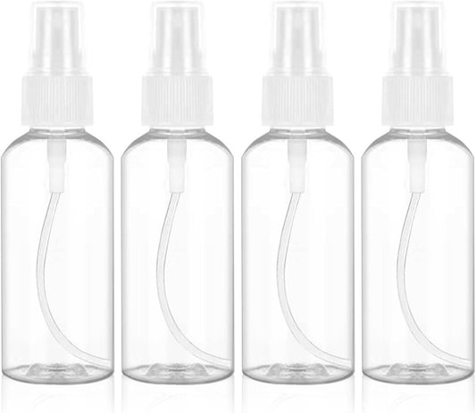 Spray Bottles (4-pack) - Refillable Plastic Spray Bottles - 50ml Spray Bottles - Empty Aerosol Cans - For Essential Oils, Cleaning, Perfume - Main product image
