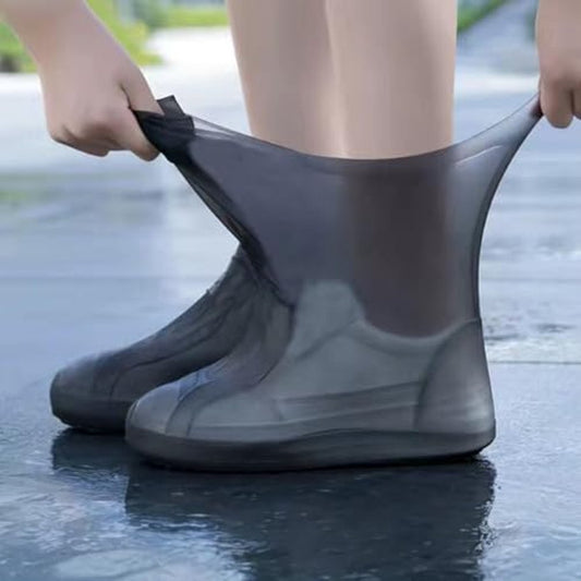 Overshoes - 1 Pair - Waterproof Silicone Overshoes - Reusable, Non-slip, Suitable for Outdoor Activities (Black - Size M) - Main product image