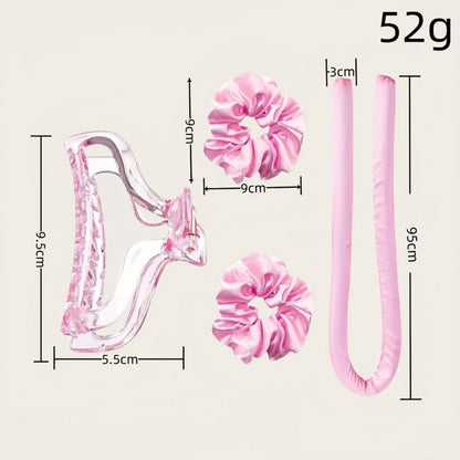 Set of 9 - Heat-Free Curling Iron - Curling Set for Home Use (Purple) - Product image 8