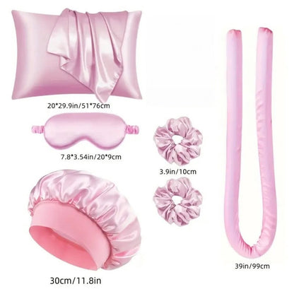 Set of 9 - Heat-Free Curling Iron - Curling Set for Home Use (Purple) - Product image 9