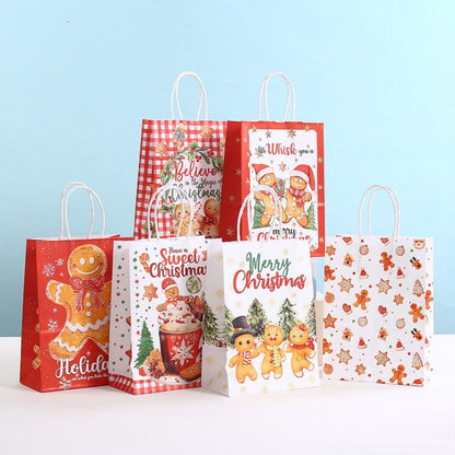 Gift Bags - 12 pieces - Packaging bags - Christmas gift bags - Gift bags - Kraft paper bags - Christmas decoration bags - Main product image