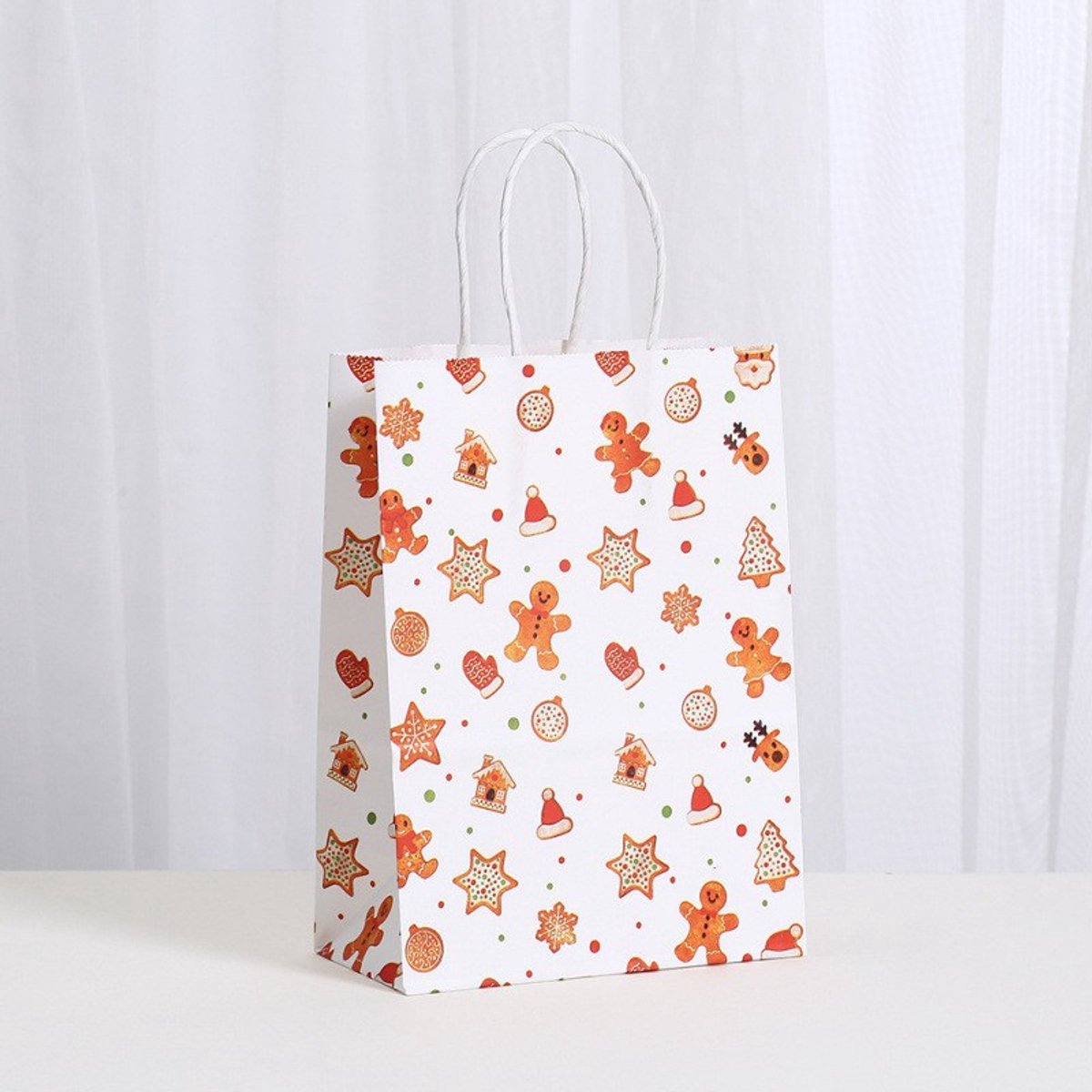 Gift Bags - 12 pieces - Packaging bags - Christmas gift bags - Gift bags - Kraft paper bags - Christmas decoration bags - Product image 2