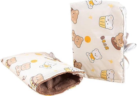 Cycling Gloves - Waterproof Gloves - Warm Gloves - Cycling Muffs - Scooter Gloves - Hand Warmers - Bicycle Accessories - Winter - Windproof （Black） - Main product image