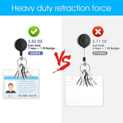 2-pack clear horizontal name labels - badge ID holders - clear ID holders soft - for nurses, doctors, teachers and offices - Product image 3