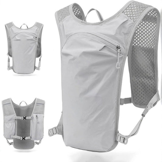 Sports Vest - Cycling - Running - Hiking - Breathable Cycling Cross-Country Marathon Hydration Bag Backpack - Gray - Main product image