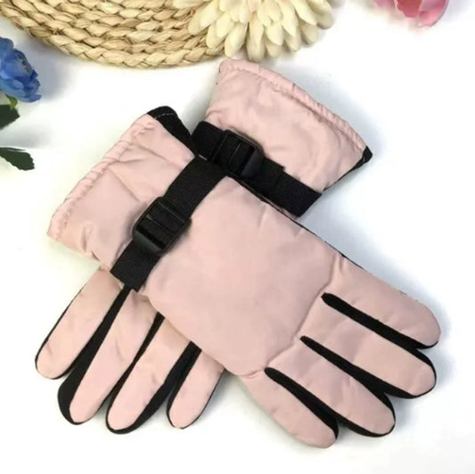 Winter Cycling - Outdoor Walking - Sports Cycling - Warm Gloves (Pink) - Main product image