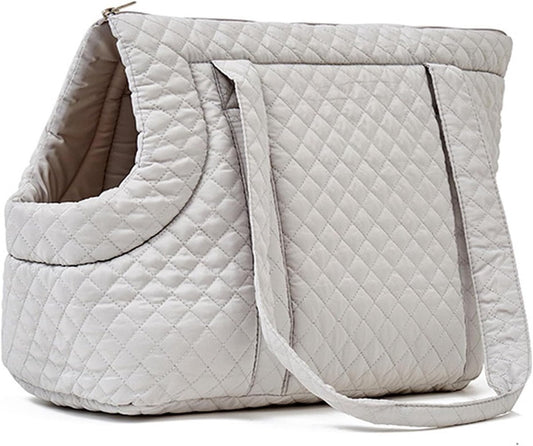 Pet Carrier - Small Portable Pet Carrier - Lightweight Cotton Winter Pet Carrier - Take Your Pet With You - Suitable for Cats, Puppies and Kittens - Main product image