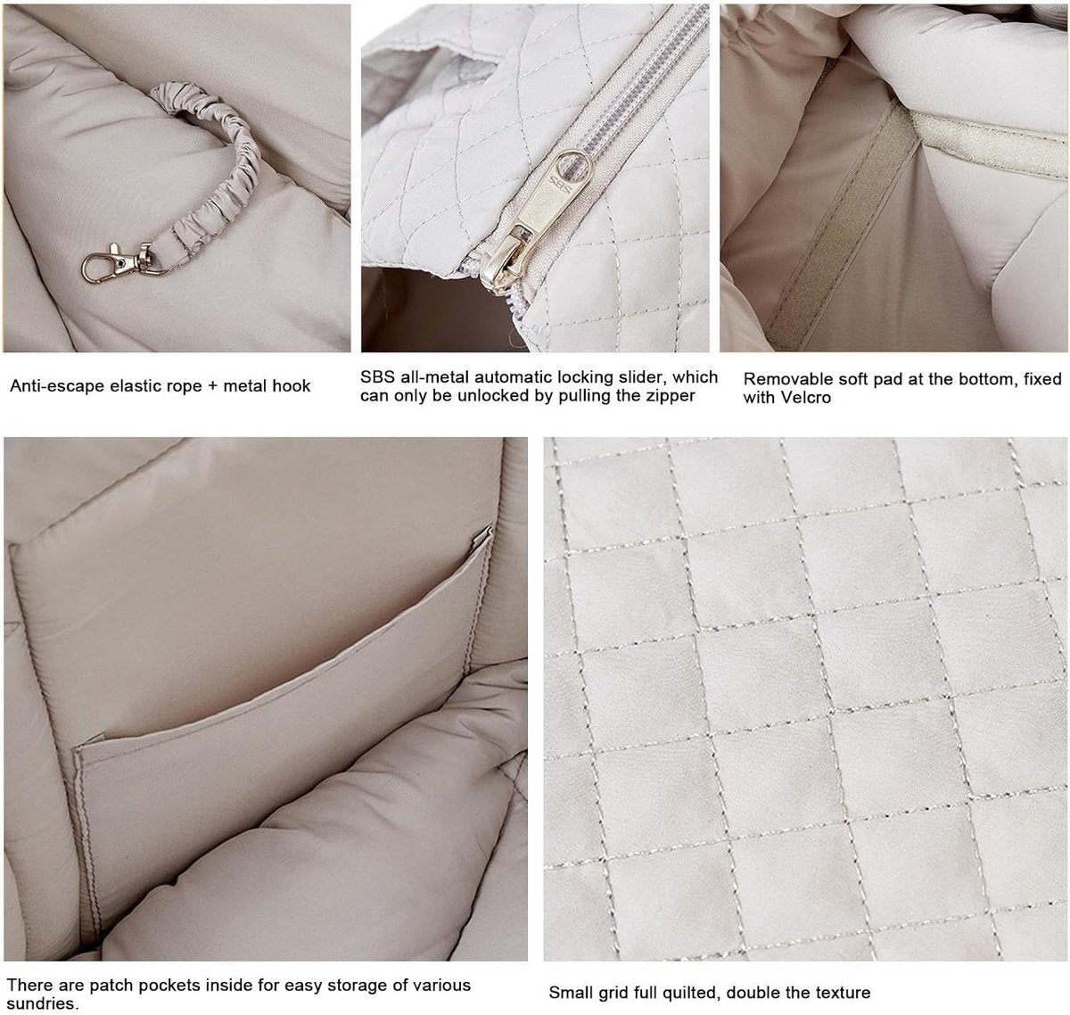 Pet Carrier - Small Portable Pet Carrier - Lightweight Cotton Winter Pet Carrier - Take Your Pet With You - Suitable for Cats, Puppies and Kittens - Product image 2