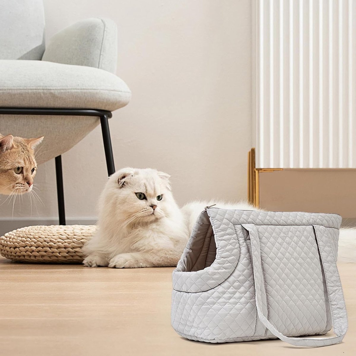 Pet Carrier - Small Portable Pet Carrier - Lightweight Cotton Winter Pet Carrier - Take Your Pet With You - Suitable for Cats, Puppies and Kittens - Product image 5