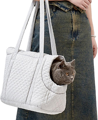Pet Carrier - Small Portable Pet Carrier - Lightweight Cotton Winter Pet Carrier - Take Your Pet With You - Suitable for Cats, Puppies and Kittens - Product image 6