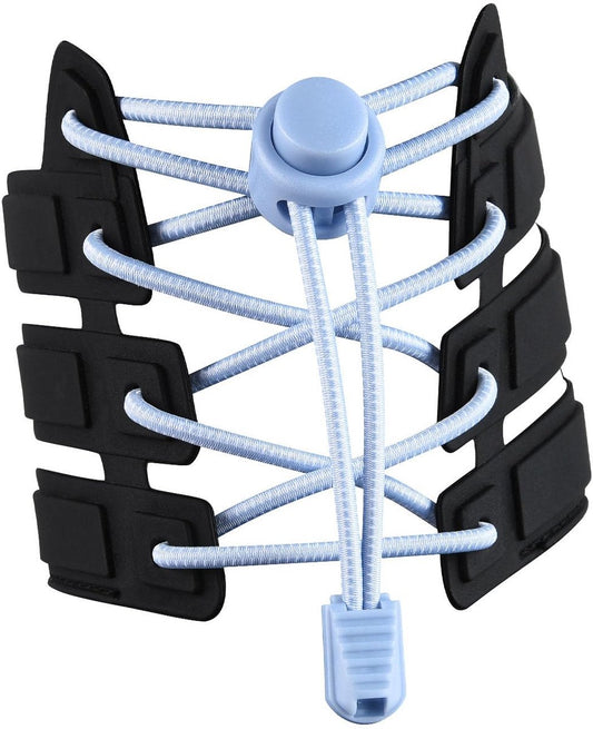 Sneaker Laces 120CM suitable for Sneakers - Elastic laces without a tie - Suitable for students and adults - With strong buckle and quick-release function (Light blue) - Main product image