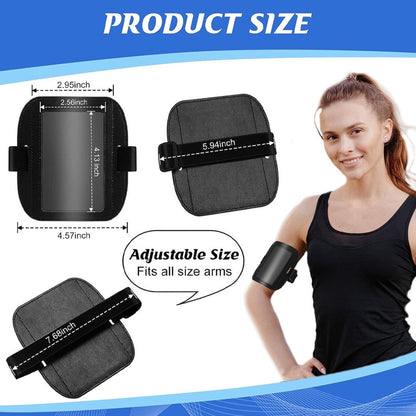 Card Holder - Arm ID Holder - Horizontal - PU Card Holder - Black 2 pieces - Product image 4