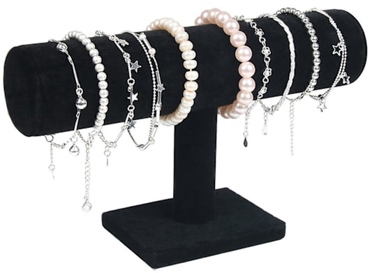 Bracelet Stand - Watch Stand - Flannel Bracelet Display Stand - T-Shaped Display Stand Jewelry Bracelet Watch Display Stand - Main product image