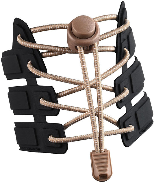 Sneaker Laces 120CM suitable for Sneakers - Elastic laces without a tie - Suitable for students and adults - With strong buckle and quick-release function (Apricot) - Main product image