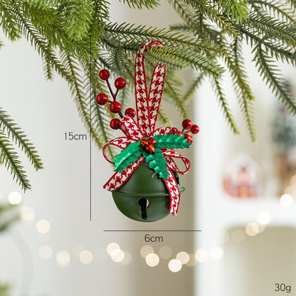 Decoration Christmas Bell Accessories with Bow - Wind Chime Pendant - Home Decoration (4 pieces) - Product image 4