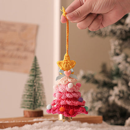 Christmas Decorations - Crochet Christmas Tree Bell Decorations - Small Christmas Decorations - Car Decorations - Christmas Tree Decorations - Ornaments - Specimens - Style A - Product image 3