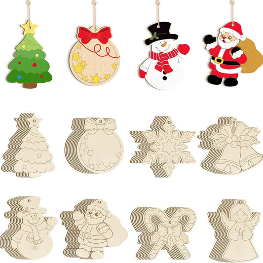 Christmas Decorations - Ornaments - DIY - Christmas Gifts - Wooden Christmas Decorations - Party Decorations - Main product image