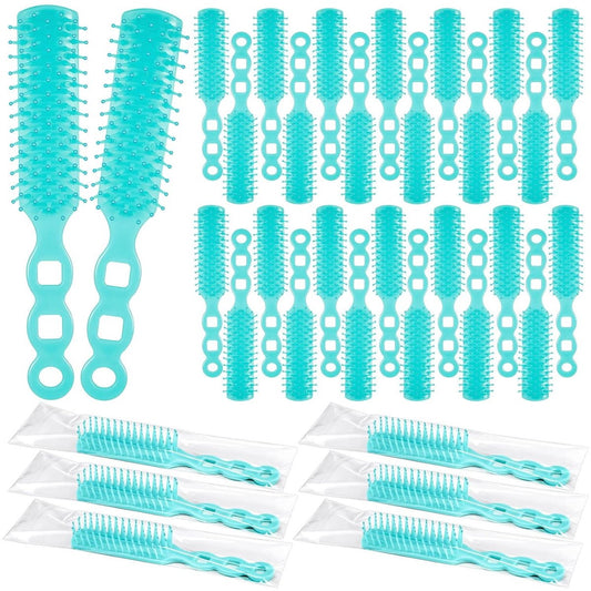 72 pcs Bulk Hair Brushes - Hair Brush Bulk Nylon Brush with Ventilated Hair Brush - For Curly Hair, Wavy Hair, Blow-Drying, Parting, Styling, Detangling Hair - Suitable for Travel, Home, Hotel - Main product image
