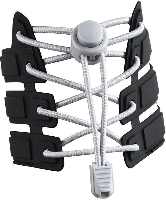 Sneaker Laces 120CM suitable for Sneakers - Elastic laces without a knot - Suitable for students and adults - With strong buckle and quick-release function (Light gray) - Main product image