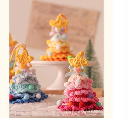 Christmas Decorations - Crochet Christmas Tree Bell Decorations - Small Christmas Decorations - Car Decorations - Christmas Tree Decorations - Ornaments - Specimens - Style F - Product image 5