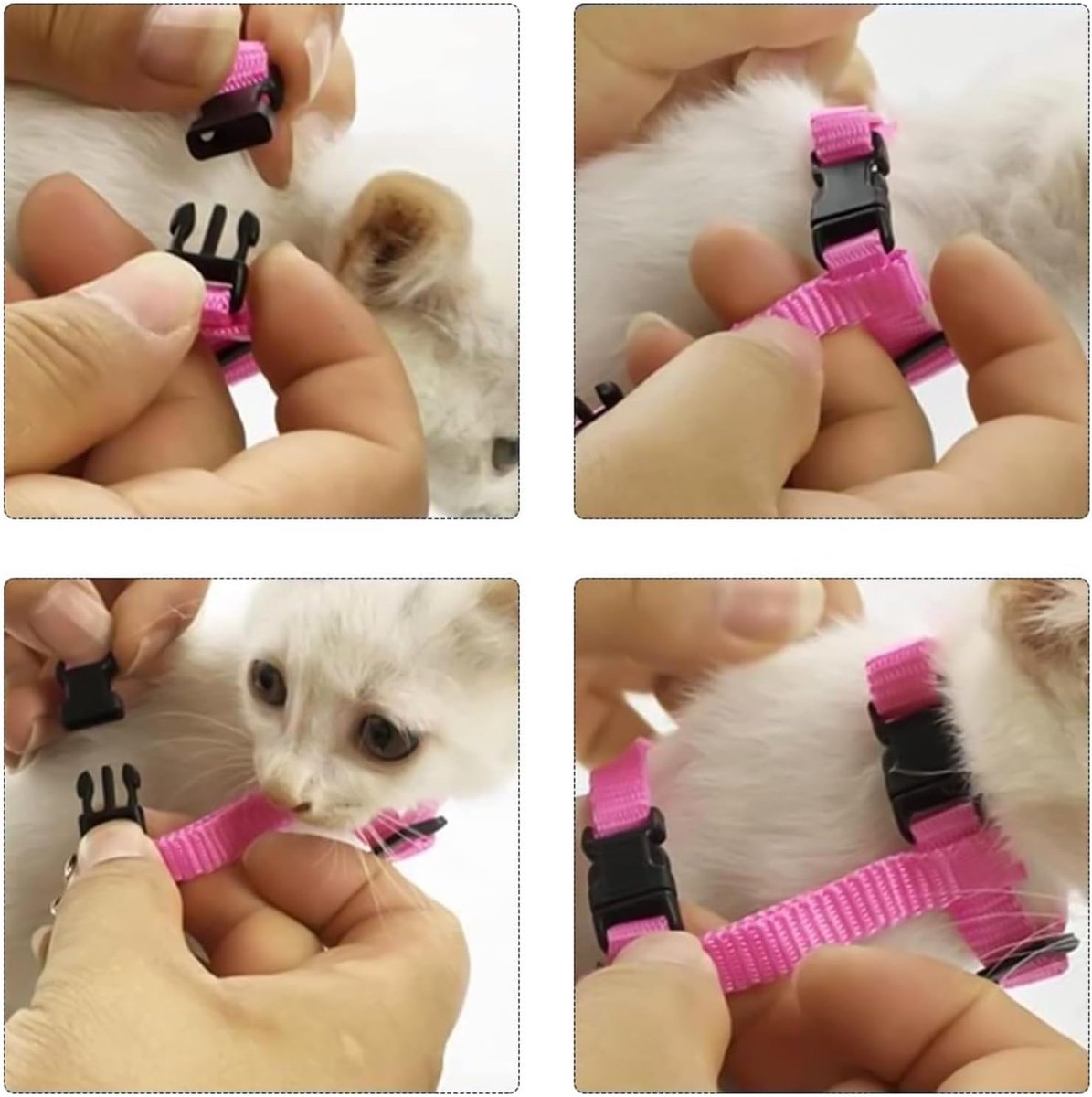 Cat Harnesses & Leashes - Cat Harnesses with Leashes - Anti-Escape Cat Leash Sets - Adjustable Soft Kitten Vests - Kitten Harnesses - For Kittens and Puppies - Product image 2
