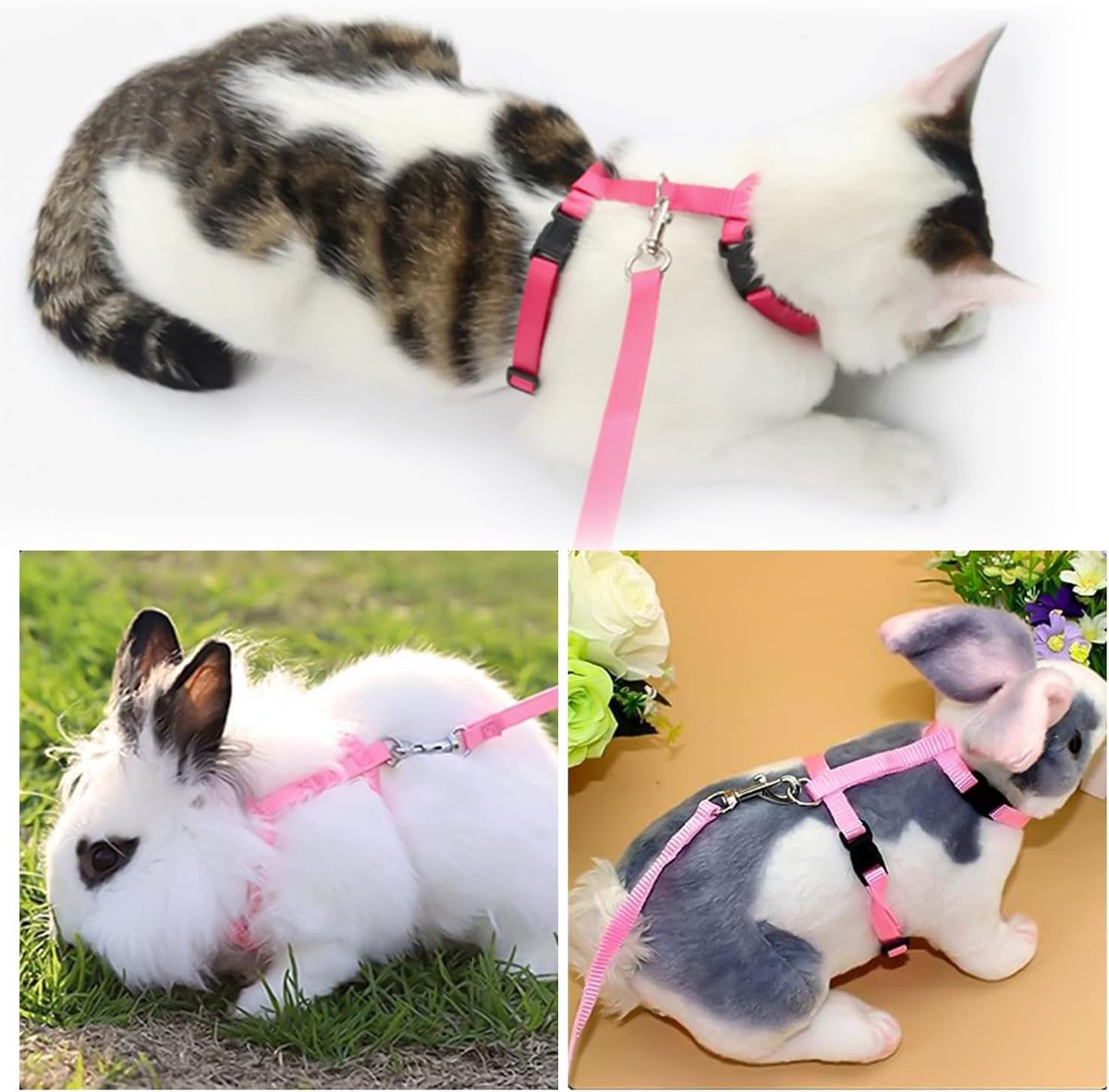Cat Harnesses & Leashes - Cat Harnesses with Leashes - Anti-Escape Cat Leash Sets - Adjustable Soft Kitten Vests - Kitten Harnesses - For Kittens and Puppies - Product image 3