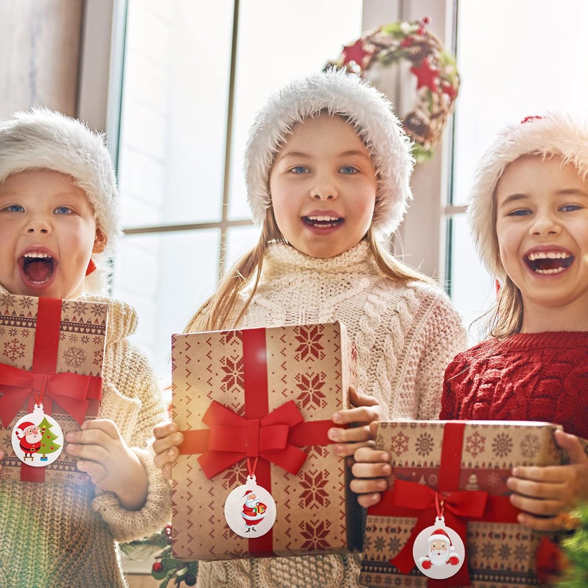 Ornaments - 20 pieces - Christmas tree decorations - Christmas tree decorations - Blank round pieces for Christmas tree decorations and craft projects - Product image 4