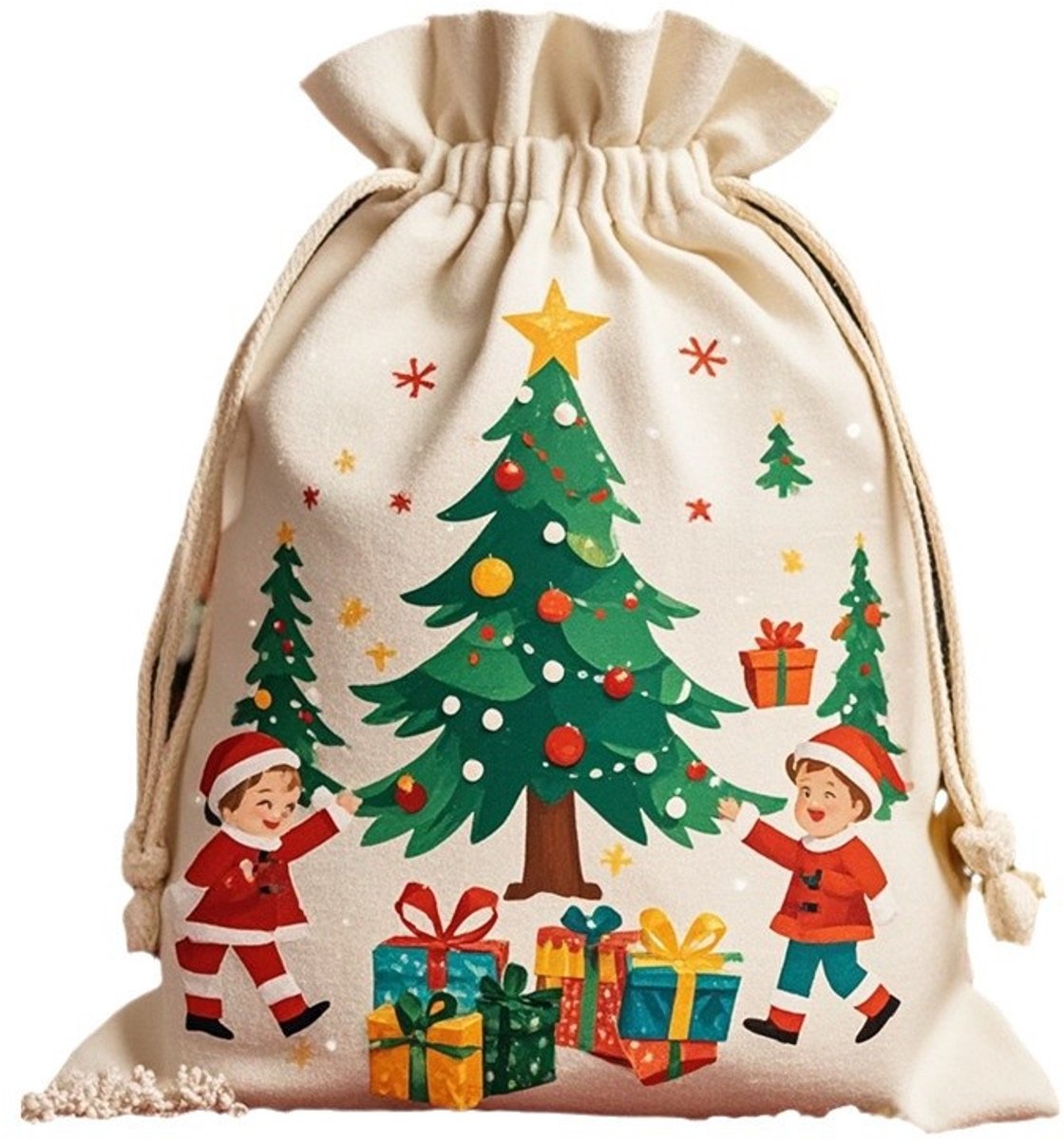 Gift Bags - Large Gift Bags - Packaging Bags - Large Gift Bags - Christmas Gift Bags - Wrapped Gift Bags - Cotton Storage Bags - 48x65cm - Main product image