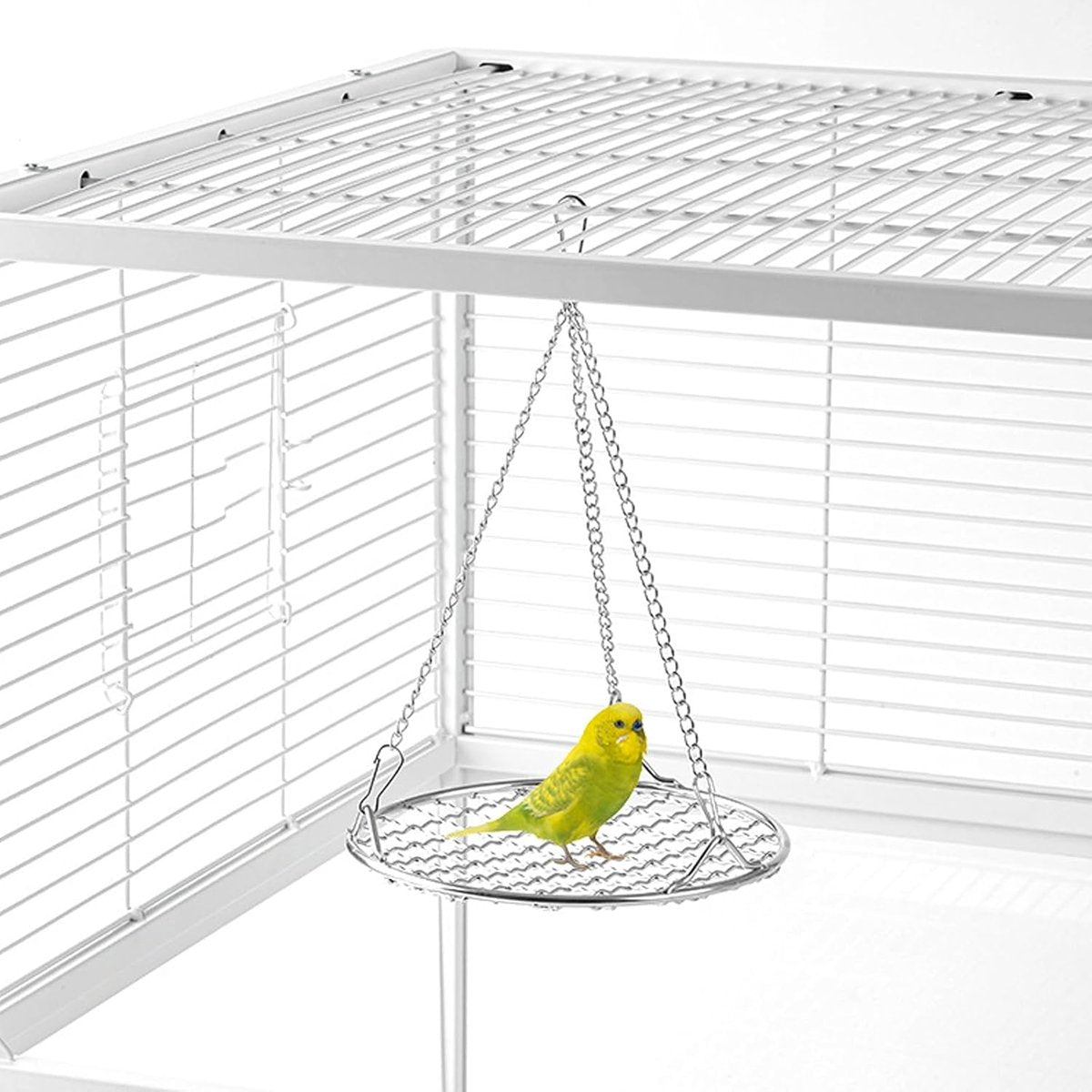 Stainless Steel Bird Toys - Small Pet Toys - Hanging Bird Cage Accessories - Suitable for Various Birds - For Balance Training of Small Parrots, Hamsters, etc. - Product image 4