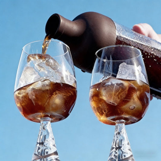 Cold Brew Coffee Pot - 1000 ml Glass Carafe with Infuser - For Iced Coffee & Iced Tea - Easy to Fill and Clean - Brown