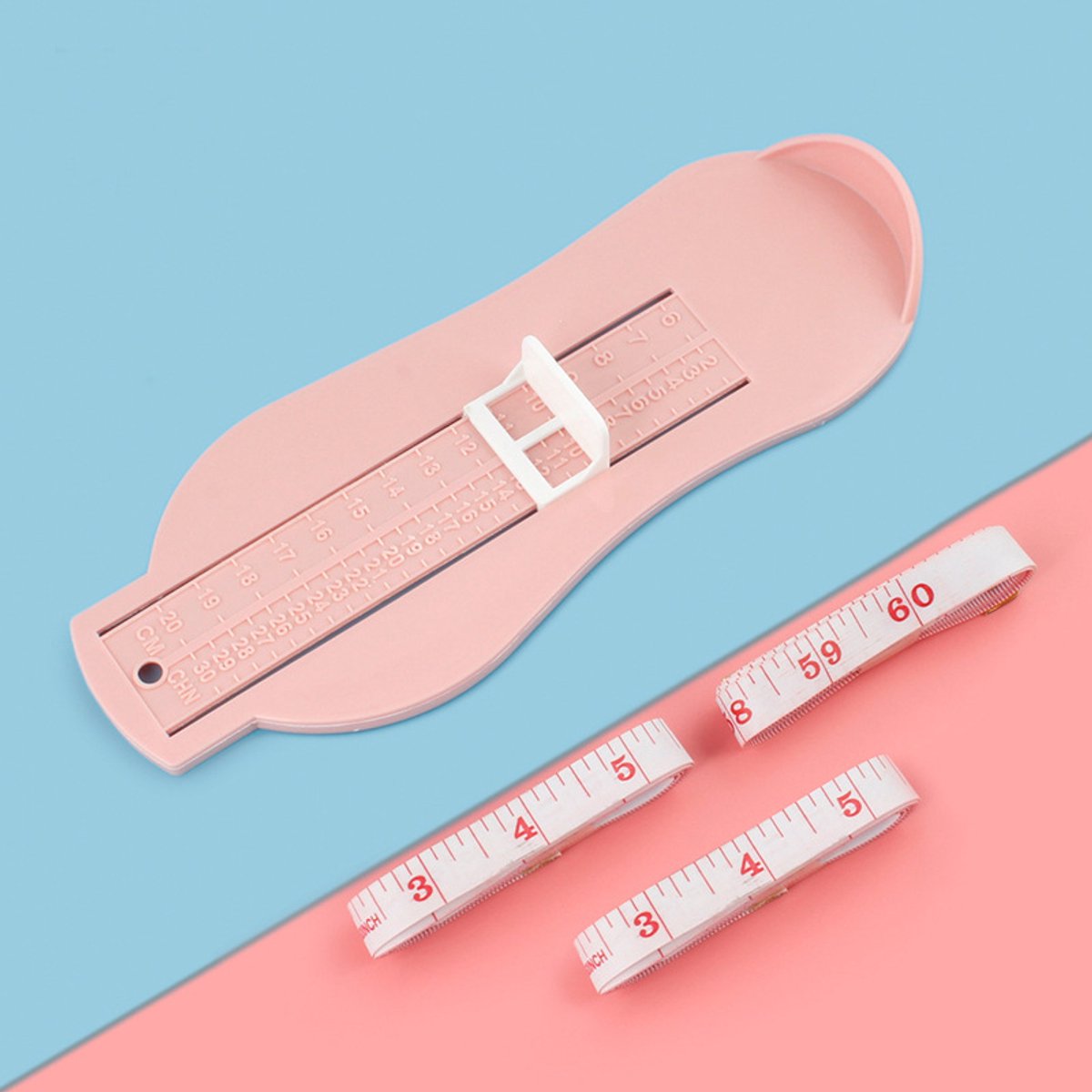 Children's Foot Length Meter - Portable Children's Foot Length Meter - Pink - Product image 4