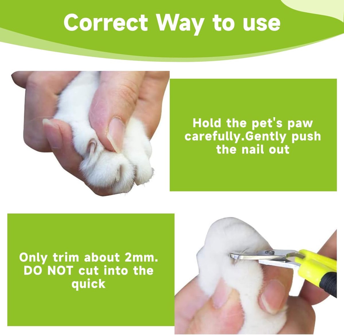 Pet Nail Clippers - Professional Pet Nail Clippers - Scissors - Stainless Steel - Cat Nail Clippers - Suitable for Small Dogs, Puppies, and Cats - Product image 4