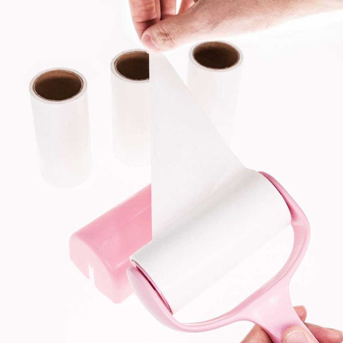 300 Sheet Lint Roller - Pet Hair Remover - Super Sticky Lint Remover Brush - Clothes Cleaner Roller - 1 Roller + 5 Refills - Product image 4