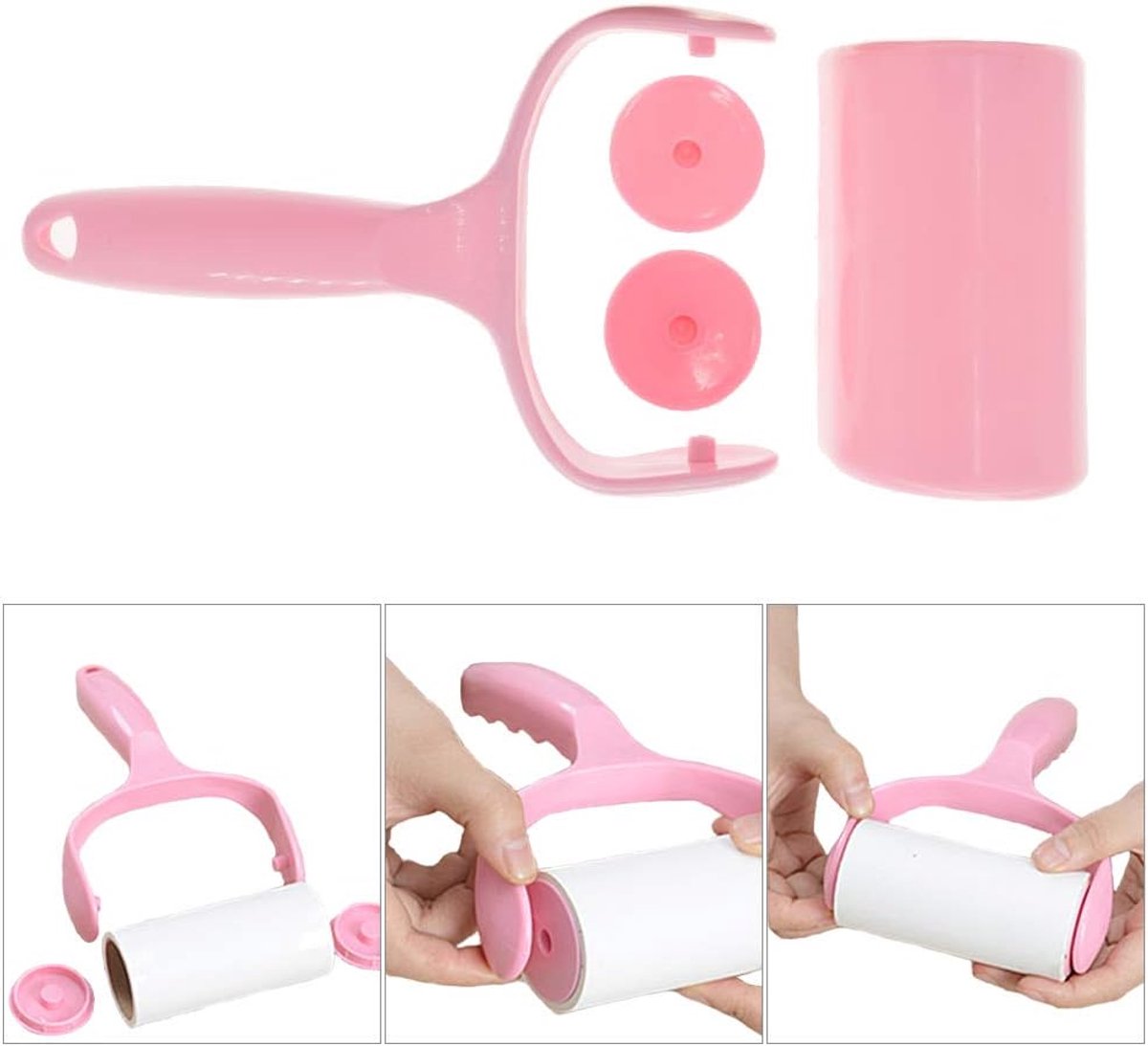 300 Sheet Lint Roller - Pet Hair Remover - Super Sticky Lint Remover Brush - Clothes Cleaner Roller - 1 Roller + 5 Refills - Product image 5