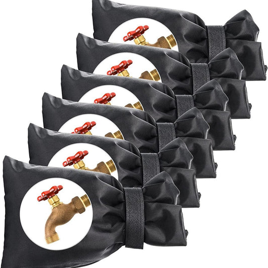 Protective covers for outdoor taps - 10-pack - Protective covers for taps - Oxford cloth - Winter outdoors - Waterproof and frost-resistant tap covers - Insulating covers for water pipes - Frost-resistant protective covers - Main product image