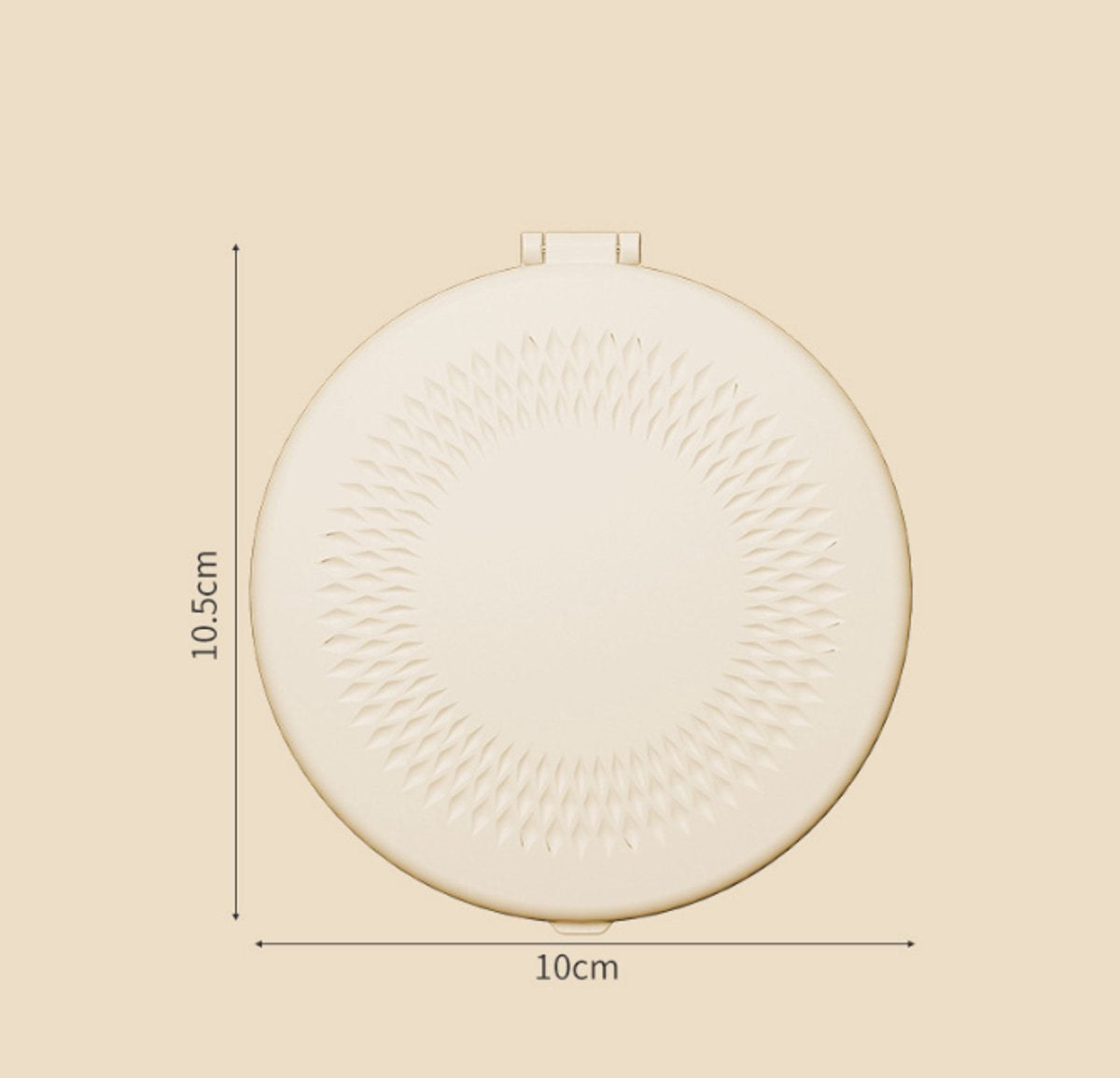 Make up mirror - Mini mirror with light - 1x/5x magnification - 10 cm - Rechargeable - Suitable for wallets, pockets, travel and as a gift (Khaki) - Product image 4