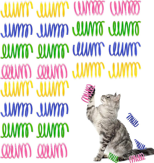 Cat Feather Toys - 24 Feather Toys - Cat Feather Toys - Toy Feathers - Pet Novelty Toys - Colorful Feathers - Feathers for Cats - Main product image