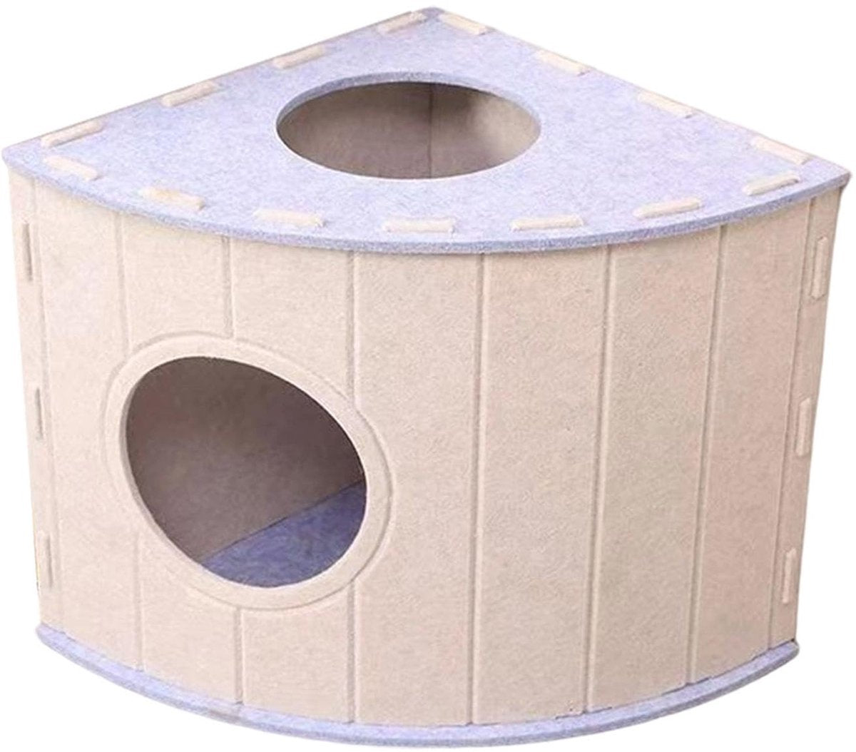 Cat House - Cat Basket - Cat Den - Felt-Shaped Cat Bed - Suitable for All Seasons - Warm | Scratch-Resistant - Pet Bed | Deep Sleeping Bed - Light Blue - Main product image