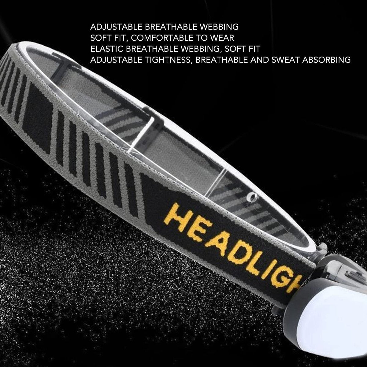 Headlamp LED Rechargeable - Headlight - COB Headlamp - 6 Light Modes - USB Rechargeable - Headlamp Flashlight - Suitable for Fishing and Running - Product image 4