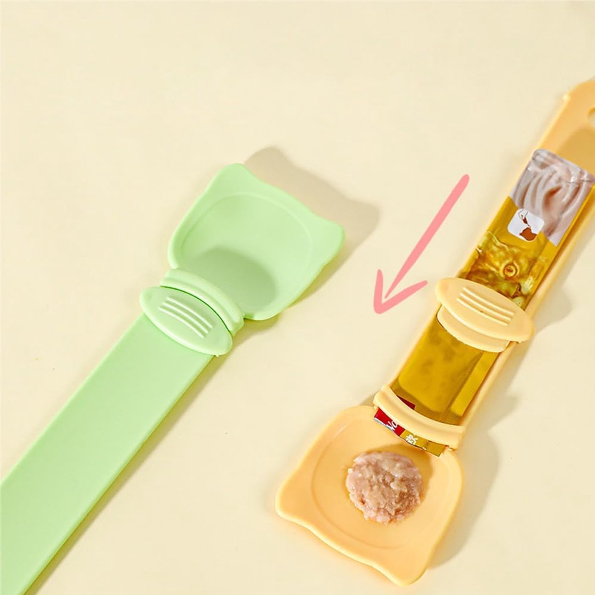 spoon for cats - Squeeze spoon for cat food - Feeding spoon for cat treats - Feeding spoon for wet food - Lick spoon for liquid cat food - Set of 3 - Product image 2