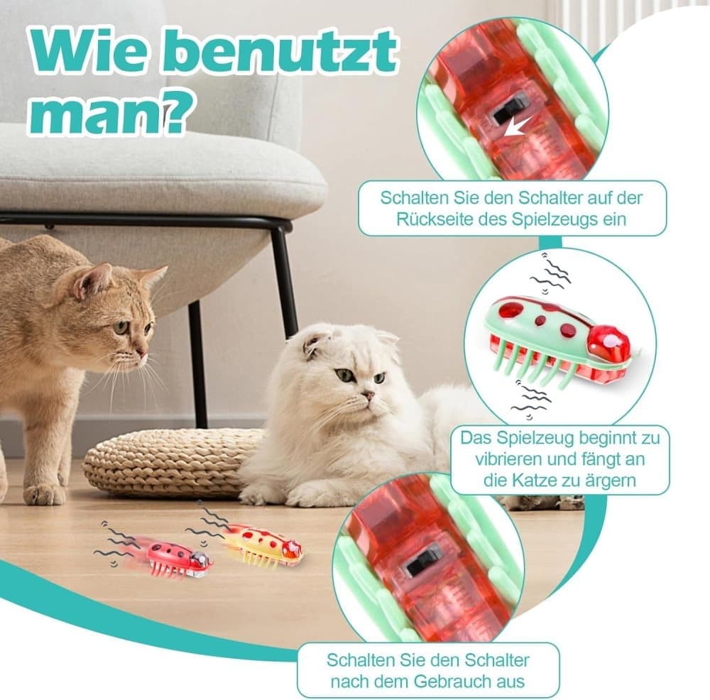 7/4-piece interactive pet toy - electric pet toy, mini beetle, interactive small insect, toy for cat and dog - Product image 4