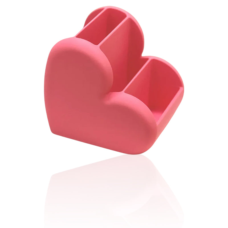 These adorable 3D-printed heart-shaped cosmetic and desktop organizers are perfect for keeping your space tidy while adding a decorative touch. - Main product image