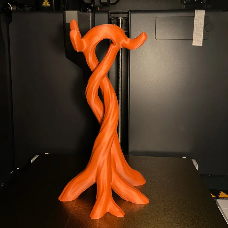 3D-printed modern headphone stand, compatible with various headphones (gaming headsets, Bluetooth headsets, etc.) Orange - Product image 2