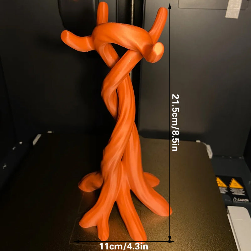 3D-printed modern headphone stand, compatible with various headphones (gaming headsets, Bluetooth headsets, etc.) Orange - Product image 3